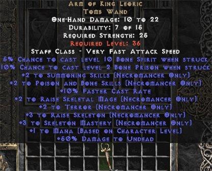 Arm of King Leoric - Europe Non-Ladder