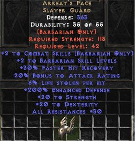 Arreat's Face - 200% ED & 6% LL - Perfect - Europe Non-Ladder