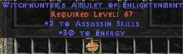 Assassin Amulet - 2 All Assn Skills & 30 Energy - Europe Non-Ladder