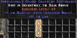 Assassin Martial Arts w/ 21-29 Life GC - East Non-Ladder
