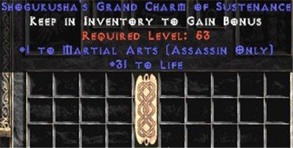 Assassin Martial Arts w/ 31-34 Life GC - Europe HC Ladder