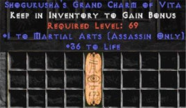 Assassin Martial Arts w/ 36-39 Life GC - East Non-Ladder