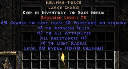 Assassin Hellfire 17-19 Resist All/17-19 Stats - West Ladder