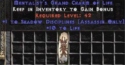 Assassin Shadow Disciplines w/ 10-20 Life GC - West Ladder