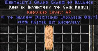 Assassin Shadow Disciplines w/ 12% FHR GC - Europe Non-Ladder