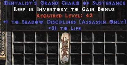 Assassin Shadow Disciplines w/ 21-29 Life GC - Europe Ladder
