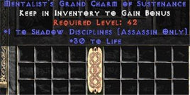 Assassin Shadow Disciplines w/ 30 Life GC - East Non-Ladder