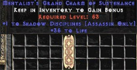 Assassin Shadow Disciplines w/ 35 Life GC - Europe Non-Ladder