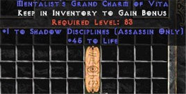 Assassin Shadow Disciplines w/ 45 Life GC - East Non-Ladder