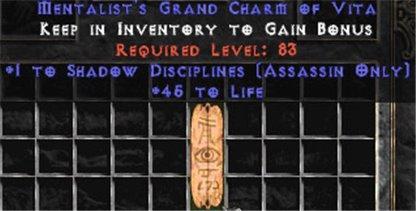Assassin Shadow Disciplines w/ 45 Life GC - East Non-Ladder
