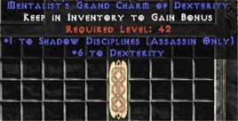 Assassin Shadow Disciplines w/ 6 Dex GC - East Non-Ladder