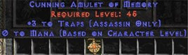 Assassin Amulet - 3 Traps & 0.75 MPL - East Ladder