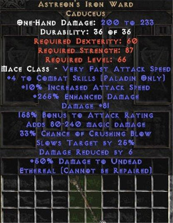 Astreon's Iron Ward - Ethereal - Europe HC Ladder