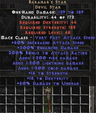 Baranar's Star - Europe HC Ladder