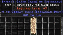 Barbarian Combat Skills w/ 30 Life GC - Europe Non-Ladder
