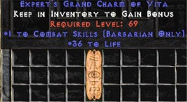 Barbarian Combat Skills w/ 36-39 Life GC - West Ladder