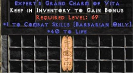 Barbarian Combat Skills w/ 40 Life GC - Europe Non-Ladder