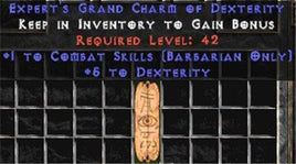 Barbarian Combat Skills w/ 4-5 Dex GC - East HC Ladder