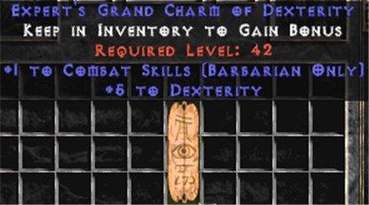 Barbarian Combat Skills w/ 4-5 Dex GC - West Ladder