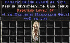 Barbarian Combat Masteries w/ 40 Life GC - Europe Non-Ladder