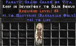 Barbarian Combat Masteries w/ 41-44 Life GC - Europe Non-Ladder