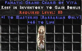 Barbarian Combat Masteries w/ 45 Life GC - Europe Non-Ladder