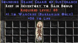Barbarian Warcries w/ 35 Life GC - Europe Non-Ladder