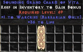 Barbarian Warcries w/ 36-39 Life GC - Europe Non-Ladder