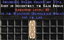 Barbarian Warcries w/ 41-44 Life GC - Europe Non-Ladder