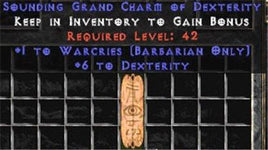 Barbarian Warcries w/ 6 Dex GC - East Non-Ladder
