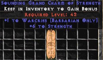 Barbarian Warcries w/ 6 Str GC - East Non-Ladder