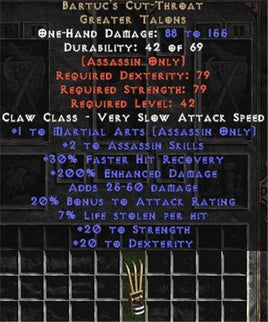 Bartuc's Cut-Throat - East Non-Ladder