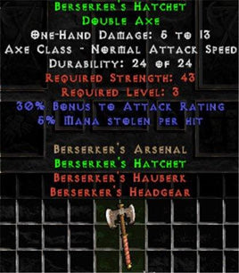 Berserker's Hatchet - East Non-Ladder