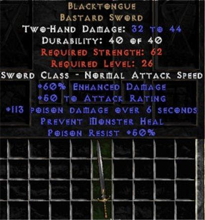 Blacktongue - +60% ED - Perfect - Europe Non-Ladder