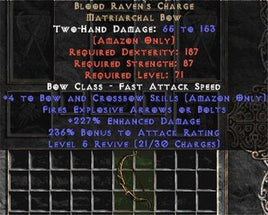 Blood Raven's Charge +4 skills & 205+ ed - Europe Non-Ladder