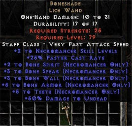Boneshade - 2 Skills/2/3/3/5/5 - Perfect - Europe Non-Ladder