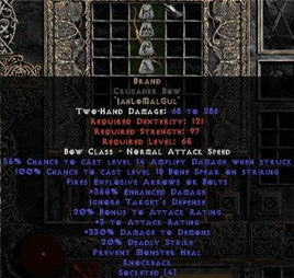 Brand Crusader Bow - 355% ED & 330% DD - Perfect - West Non-Ladder
