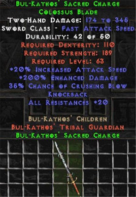 Bul-Kathos' Sacred Charge - Europe Non-Ladder