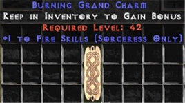 Sorceress Fire Skills GC (plain) - West Non-Ladder