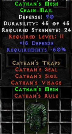 Cathan's Mesh - 90 Def - Perfect - Europe Non-Ladder