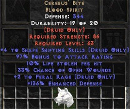Cerebus' Bite +4SS/+2FR/10% LL - West Ladder