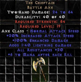 The Chieftain - West Non-Ladder