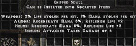 Chipped Skull - Europe Non-Ladder