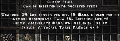 Chipped Skull - Europe Non-Ladder