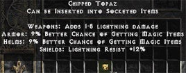 Chipped Topaz - East Non-Ladder
