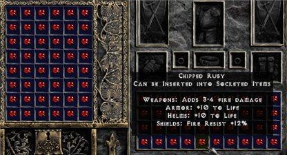 Chipped Ruby - Pack of 88 - Europe Non-Ladder