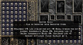 Chipped Skull - Pack of 88 - East Non-Ladder