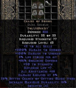 Chains of Honor Dusk Shroud - East HC Ladder