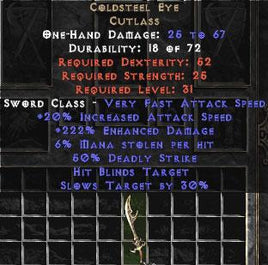 Coldsteel Eye - Europe Non-Ladder