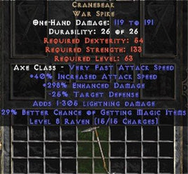 Cranebeak - East HC Ladder